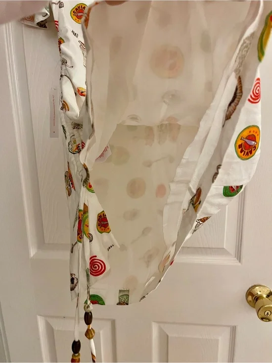 Lisa Says Gah White Caviar Dress Size Small-NWT